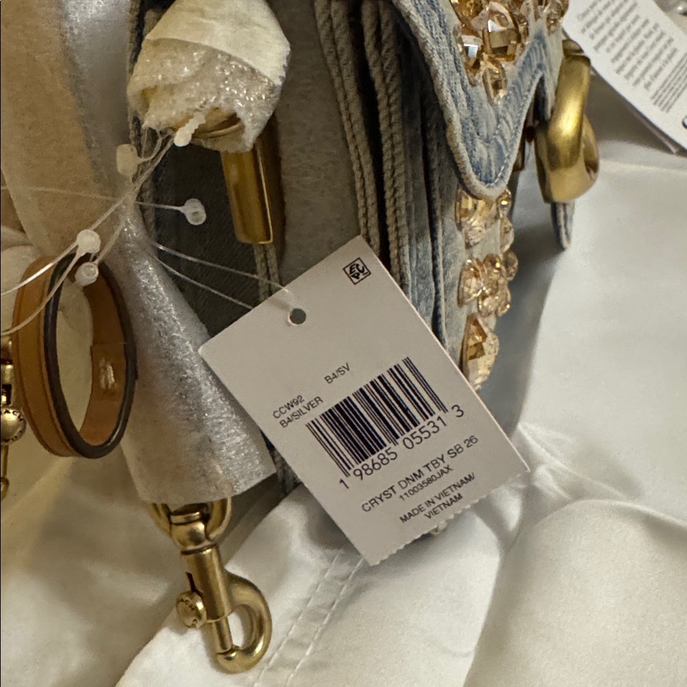 Coach Denim Crystal Tabby 26 - Picture 7 of 12